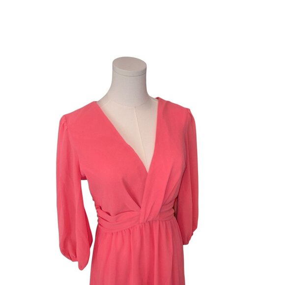 NEW Vince Camuto Women's 6 Gathered Chiffon Fairy Balloon Couture Flowy Dress - Picture 4 of 10